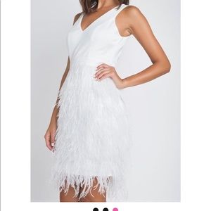Ostrich feather dress